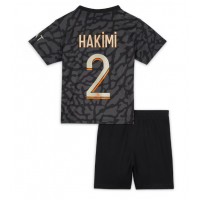 Billiga Paris Saint-Germain Achraf Hakimi #2 Barnkläder Tredje fotbollskläder till baby 2023-24 Kortärmad (+ Korta byxor)